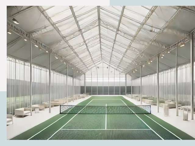 Строительство теннисных кортов в Полысаево