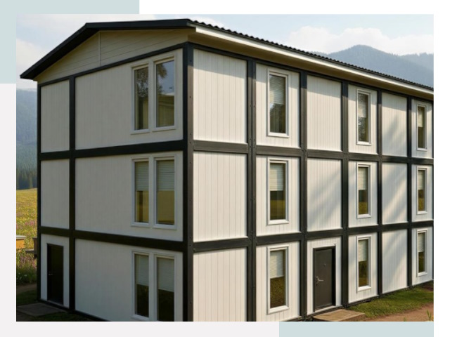 Модульные общежития в Полысаево