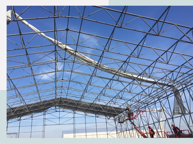 Шатровые ангары от 617 руб. в Полысаево и Кемеровской области