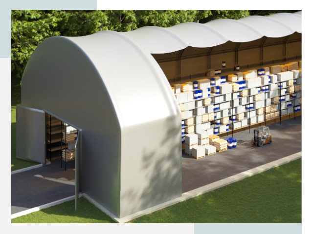 Тентовые ангары в Полысаево