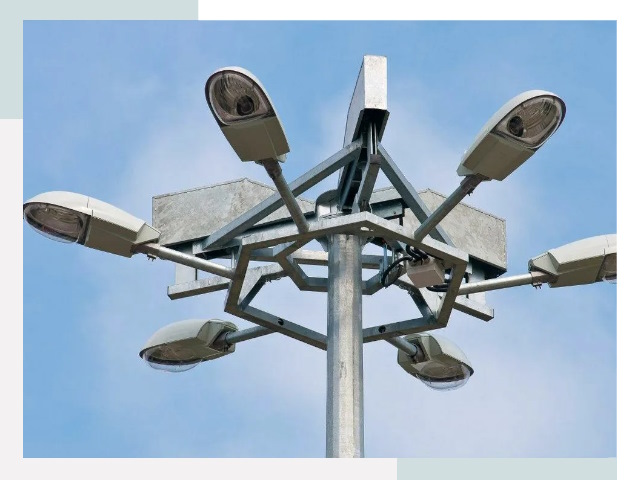 Монтаж осветительных мачт в Полысаево