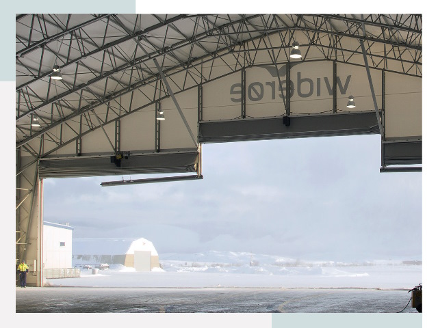 Ворота для ангаров в Полысаево