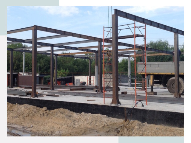 Фундамент для ангаров в Полысаево